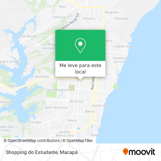 Shopping do Estudante mapa