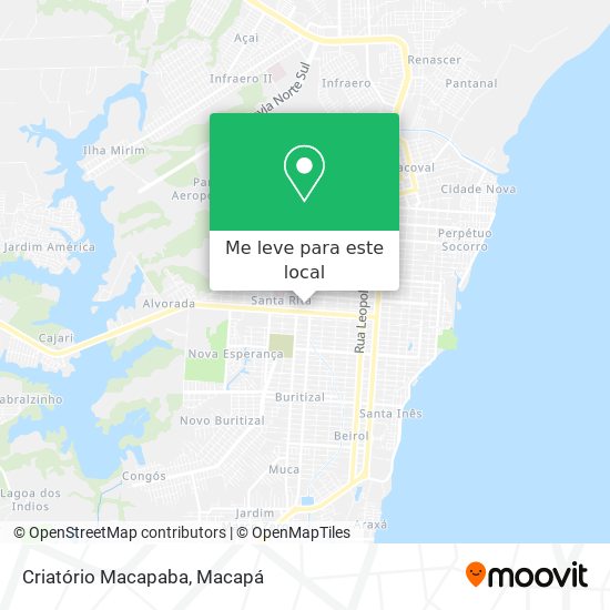 Criatório Macapaba mapa