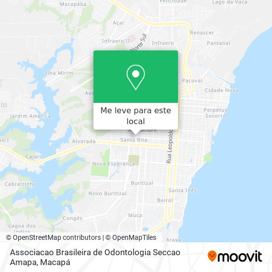 Associacao Brasileira de Odontologia Seccao Amapa mapa