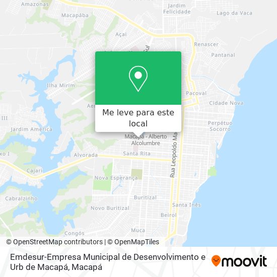 Emdesur-Empresa Municipal de Desenvolvimento e Urb de Macapá mapa