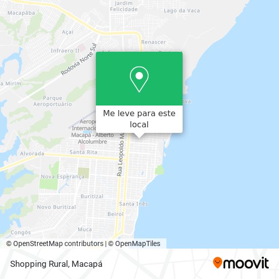 Shopping Rural mapa