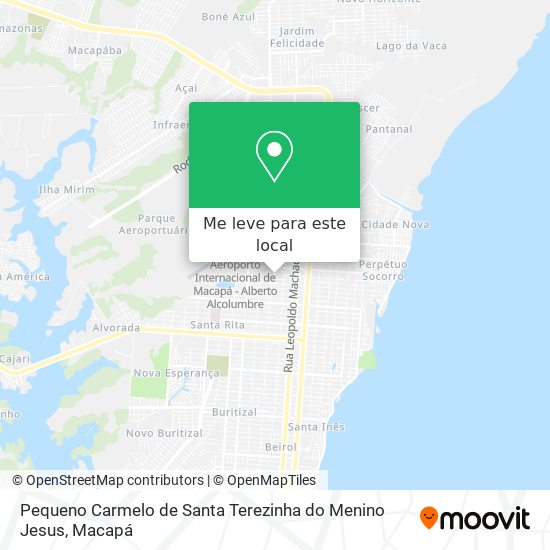 Pequeno Carmelo de Santa Terezinha do Menino Jesus mapa