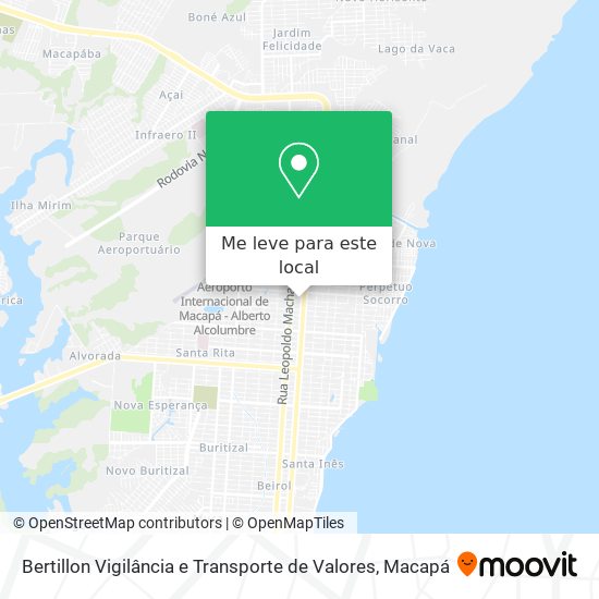 Bertillon Vigilância e Transporte de Valores mapa