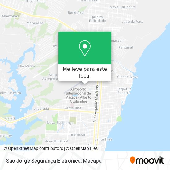 São Jorge Segurança Eletrônica mapa