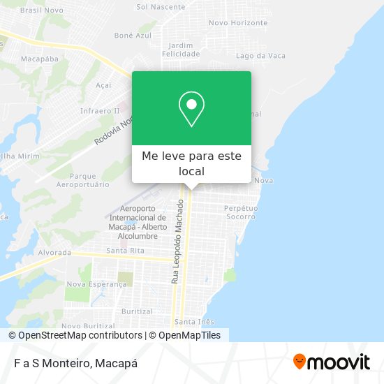 F a S Monteiro mapa