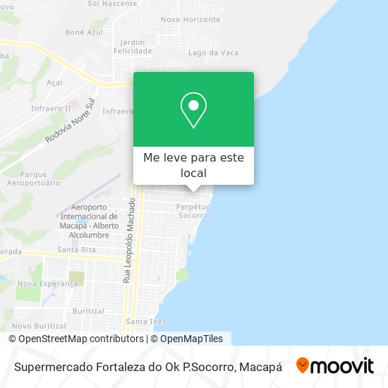 Supermercado Fortaleza do Ok P.Socorro mapa