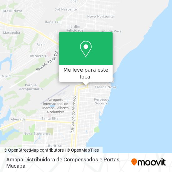 Amapa Distribuidora de Compensados e Portas mapa