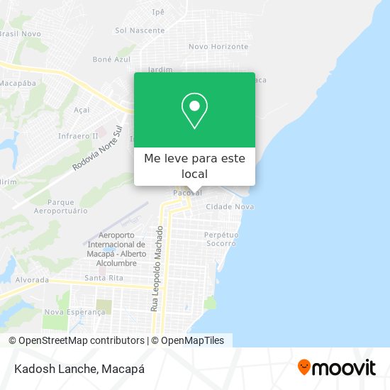 Kadosh Lanche mapa