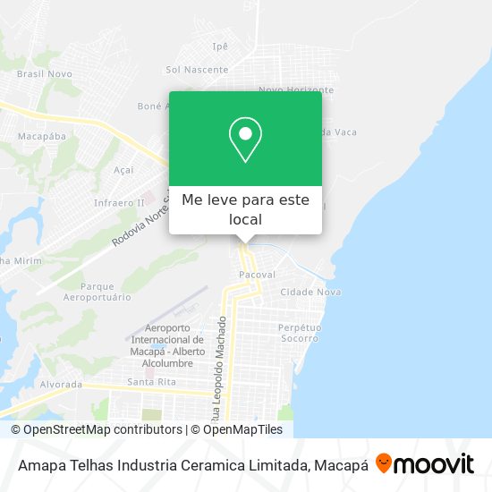 Amapa Telhas Industria Ceramica Limitada mapa