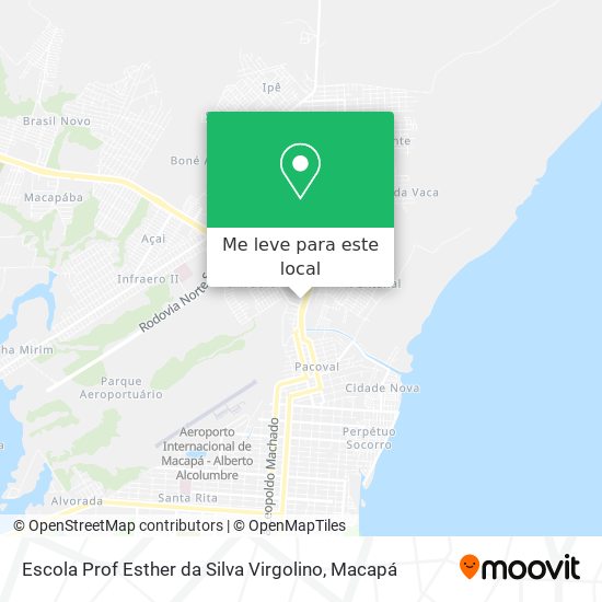 Escola Prof Esther da Silva Virgolino mapa