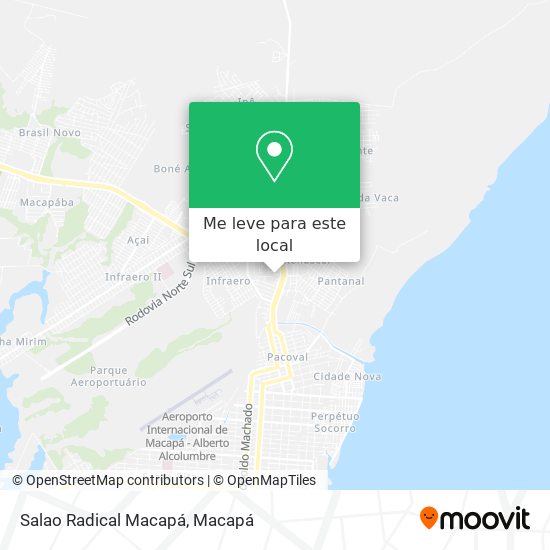 Salao Radical Macapá mapa