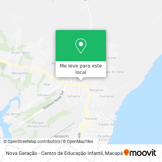 Nova Geração - Centro de Educação Infantil mapa