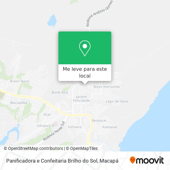 Panificadora e Confeitaria Brilho do Sol mapa
