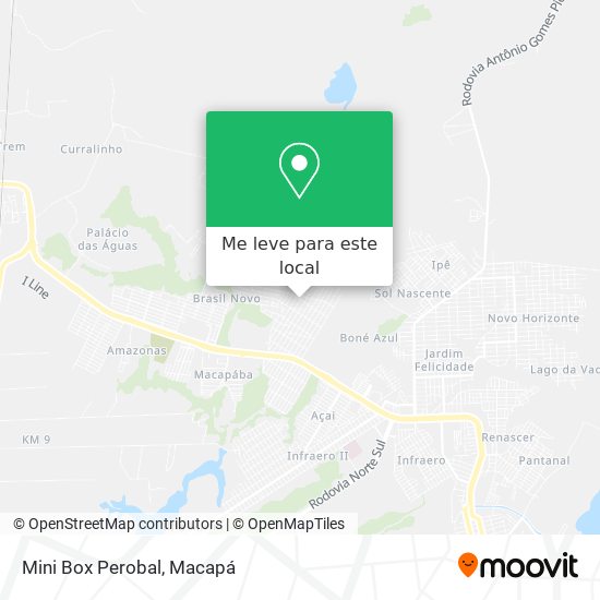 Mini Box Perobal mapa