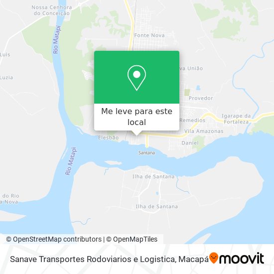 Sanave Transportes Rodoviarios e Logistica mapa