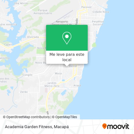 Academia Garden Fitness mapa
