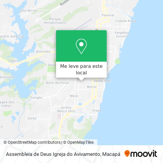 Assembleia de Deus Igreja do Avivamento mapa