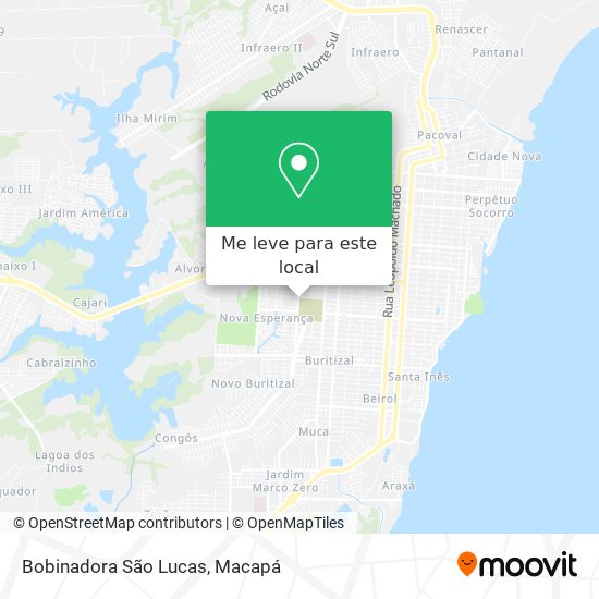 Bobinadora São Lucas mapa
