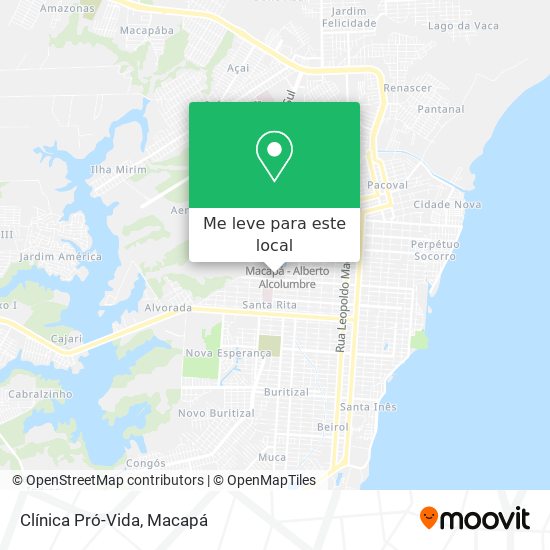 Clínica Pró-Vida mapa
