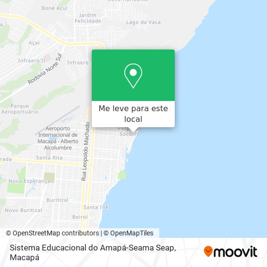Sistema Educacional do Amapá-Seama Seap mapa