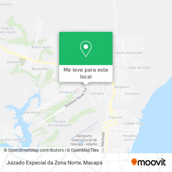 Juizado Especial da Zona Norte mapa