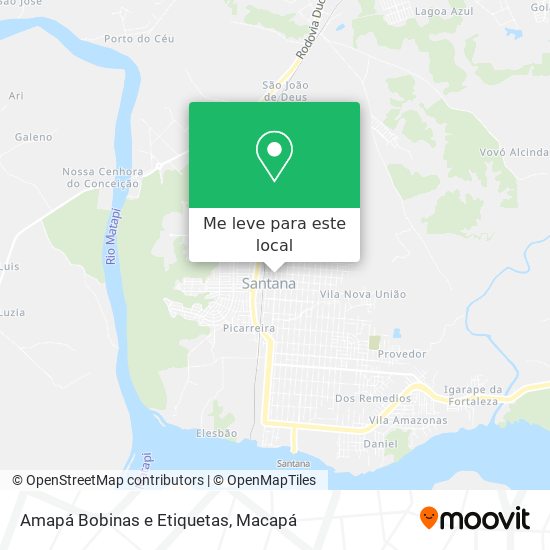 Amapá Bobinas e Etiquetas mapa