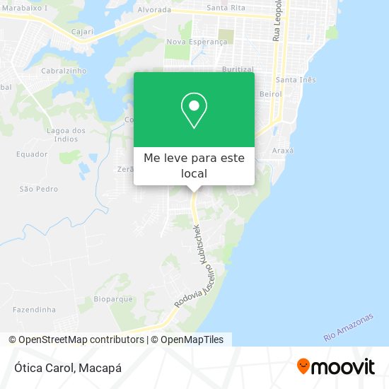 Ótica Carol mapa