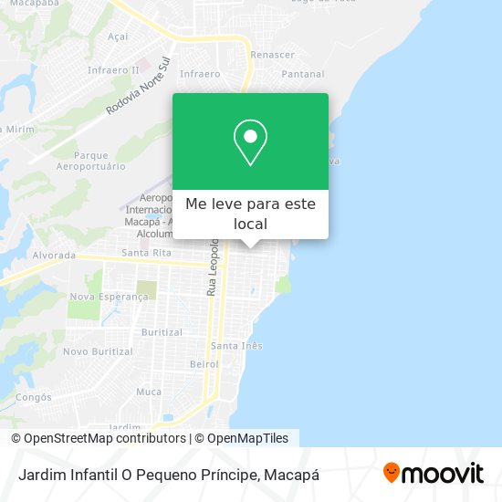 Jardim Infantil O Pequeno Príncipe mapa
