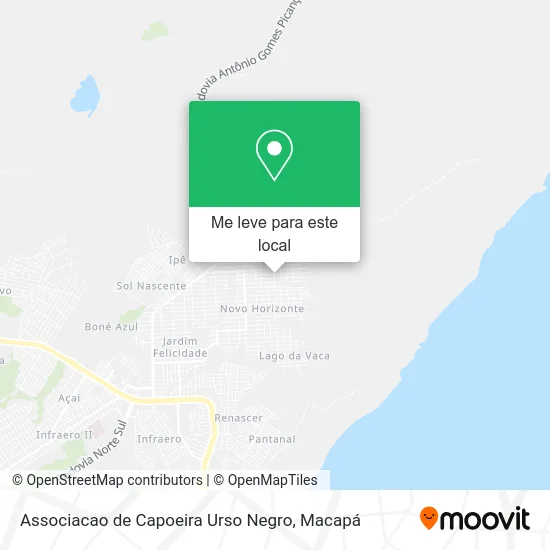 Associacao de Capoeira Urso Negro mapa