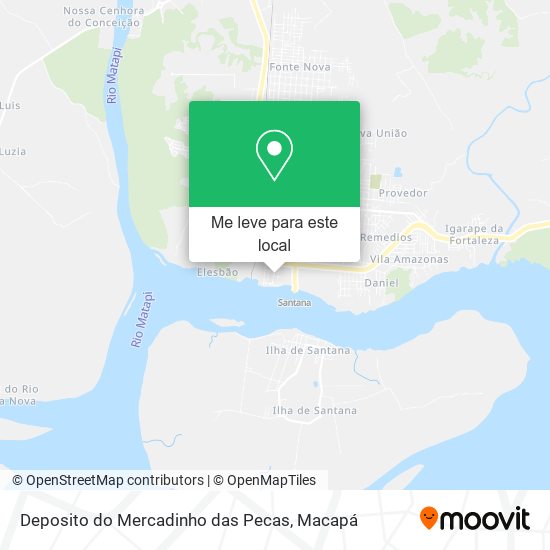 Deposito do Mercadinho das Pecas mapa