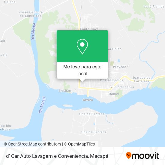 d' Car Auto Lavagem e Conveniencia mapa