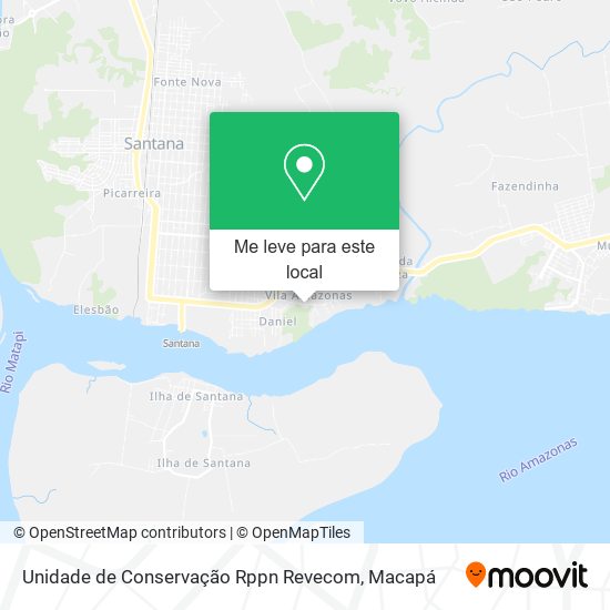 Unidade de Conservação Rppn Revecom mapa