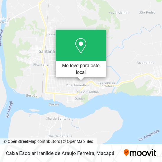 Caixa Escolar Iranilde de Araujo Ferreira mapa