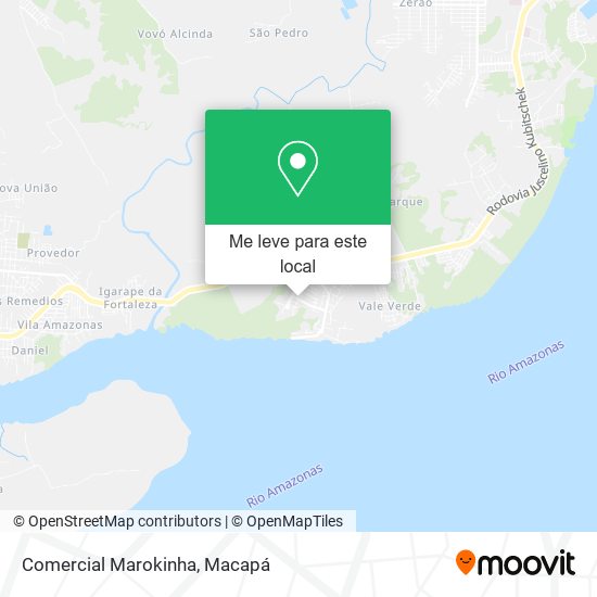 Comercial Marokinha mapa