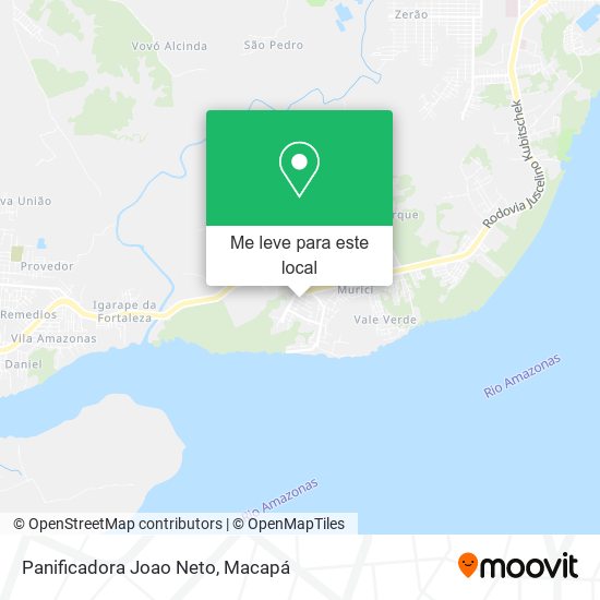 Panificadora Joao Neto mapa