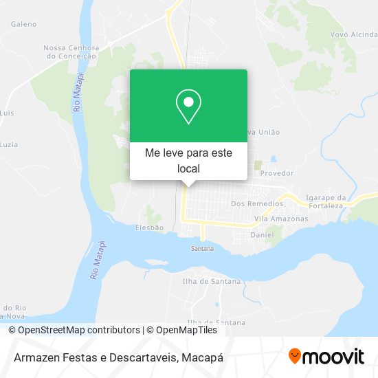 Armazen Festas e Descartaveis mapa