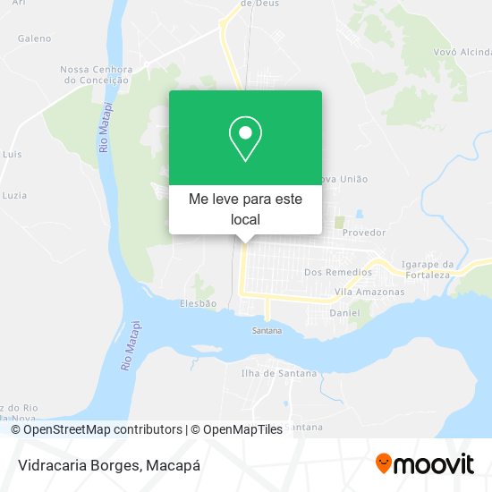 Vidracaria Borges mapa