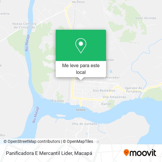 Panificadora E Mercantil Lider mapa