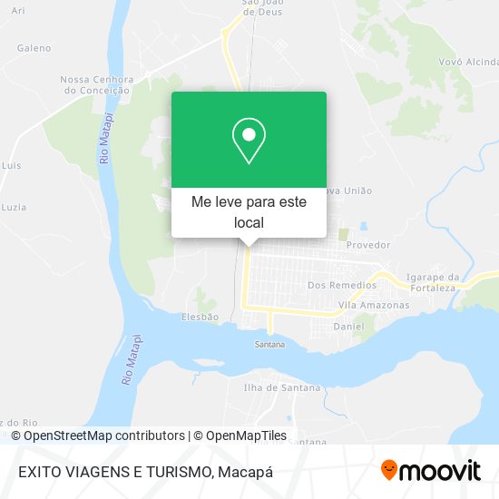 EXITO VIAGENS E TURISMO mapa