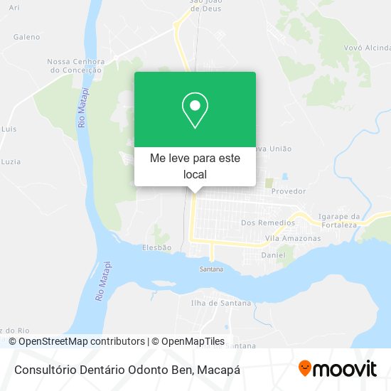 Consultório Dentário Odonto Ben mapa