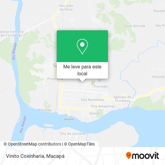 Vinito Coxinharia mapa