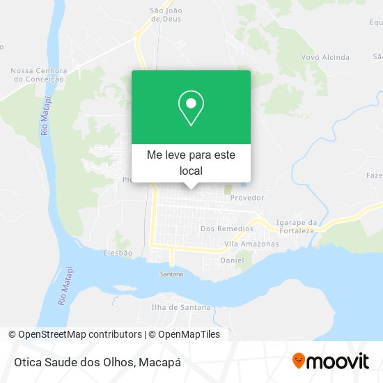 Otica Saude dos Olhos mapa