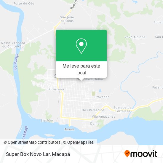 Super Box Novo Lar mapa