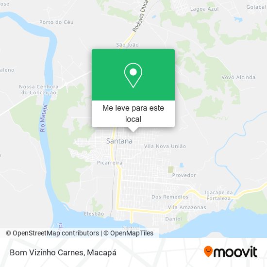 Bom Vizinho Carnes mapa