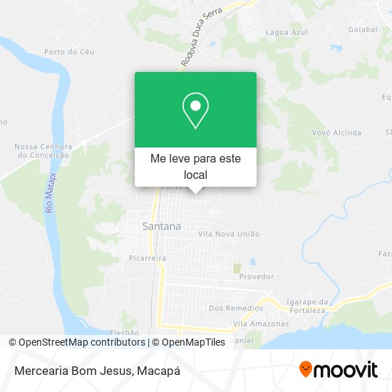 Mercearia Bom Jesus mapa