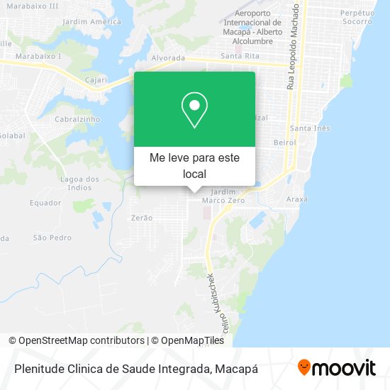 Plenitude Clinica de Saude Integrada mapa