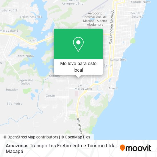 Amazonas Transportes Fretamento e Turismo Ltda mapa