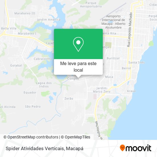 Spider Atividades Verticais mapa