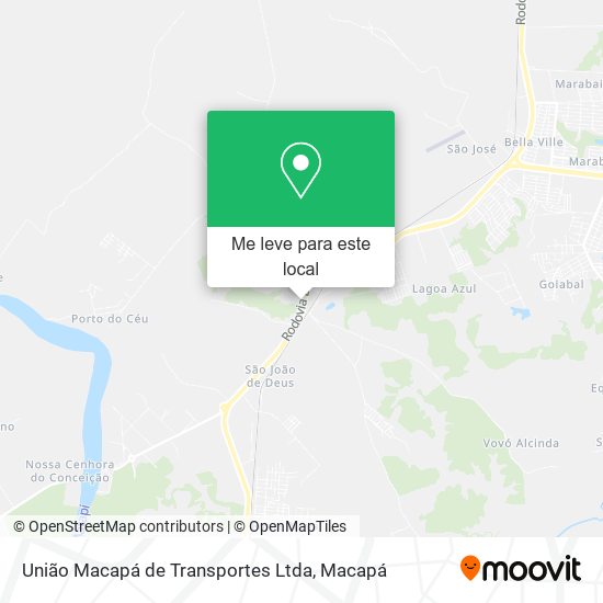 União Macapá de Transportes Ltda mapa