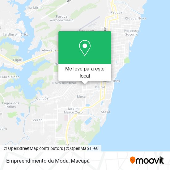 Empreendimento da Moda mapa